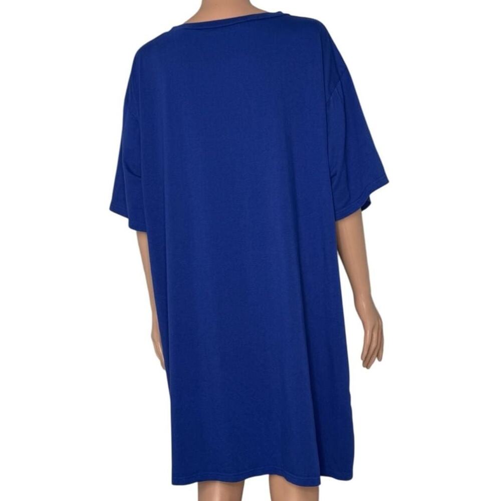 Kowtow Building Block T-Shirt Dress in Bright Royal Blue - Picture 2 of 2